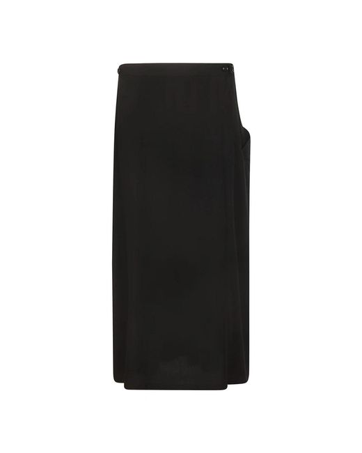 Yohji Yamamoto Black Midi Skirts
