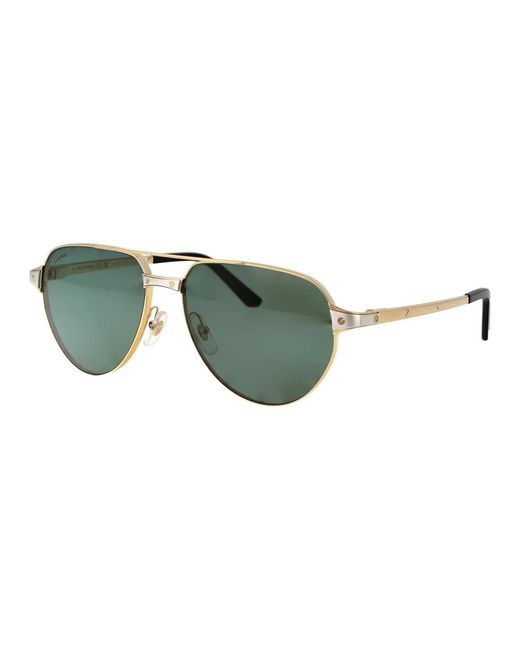 Cartier Stylische sonnenbrille ct0425s in Green für Herren