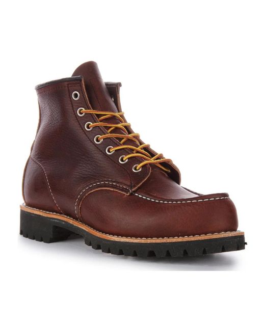 Red Wing Brown Lace-Up Boots for men