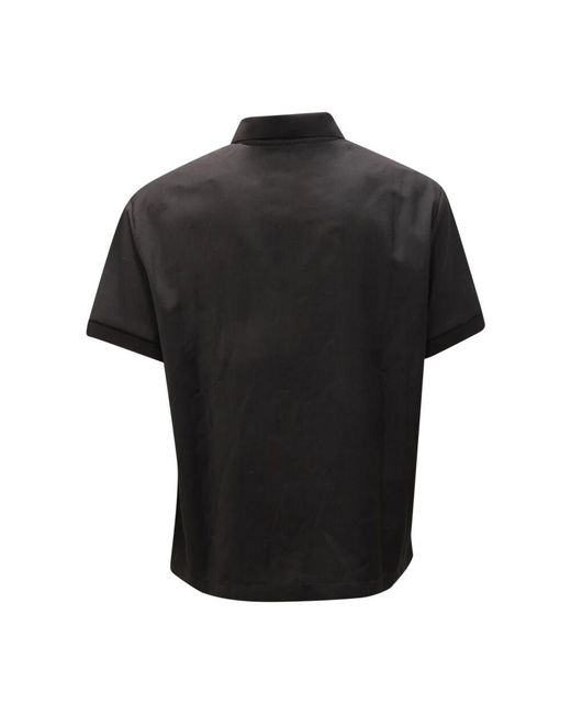 Armani Wollhemd Mit Reißverschlusskragen Tasche in Black für Herren