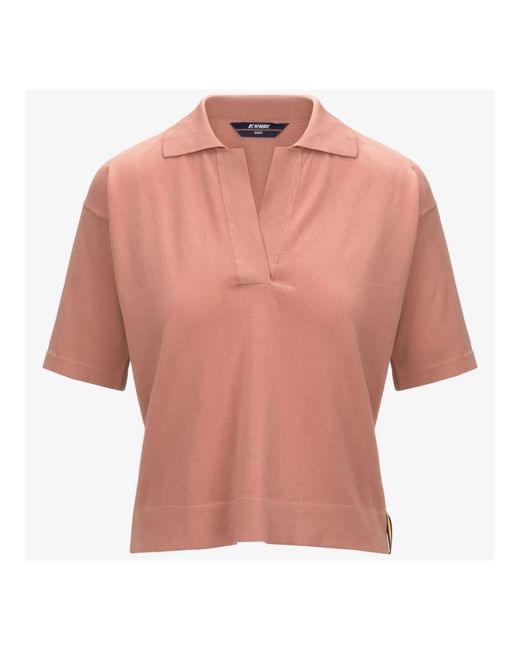 K-Way Pink Polo Shirts