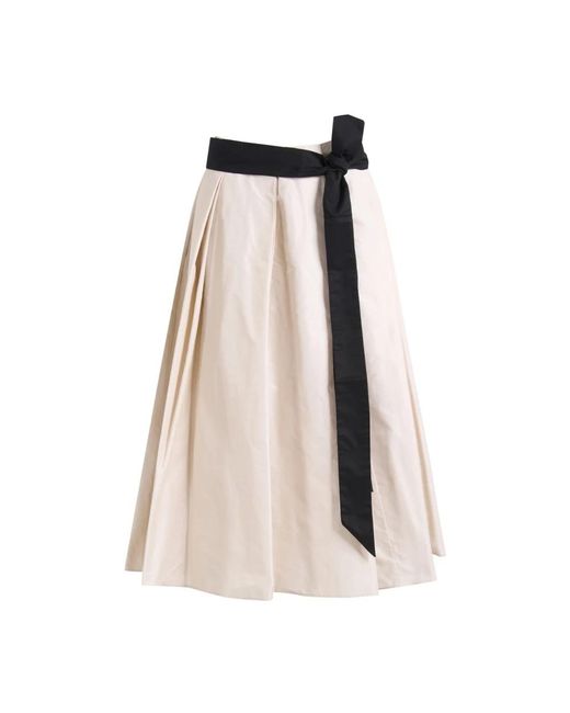 Max Mara White Midi Skirts