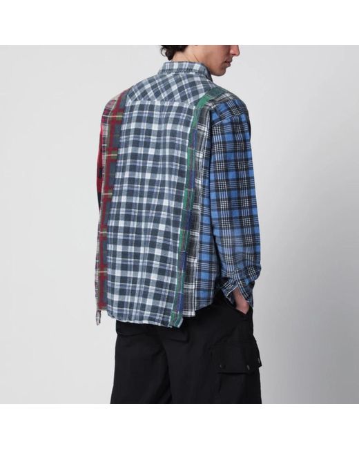 Needles Blue Casual Shirts for men
