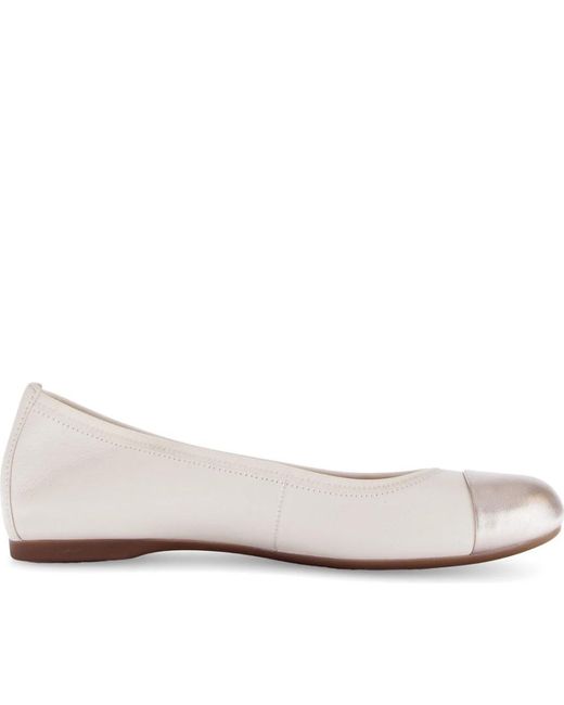 Gabor White Ballerina Shoes
