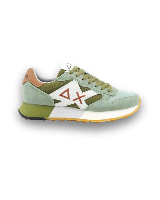 Sun 68 Green Sneakers for men