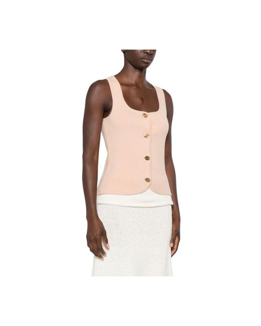 Forte_forte Natural Sleeveless Tops