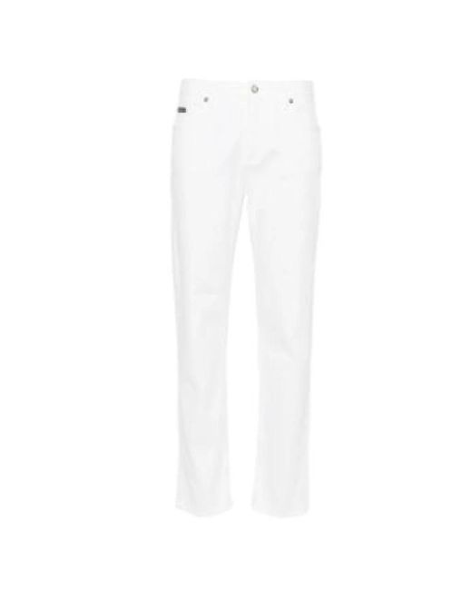 Dolce & Gabbana White Slim-Fit Jeans