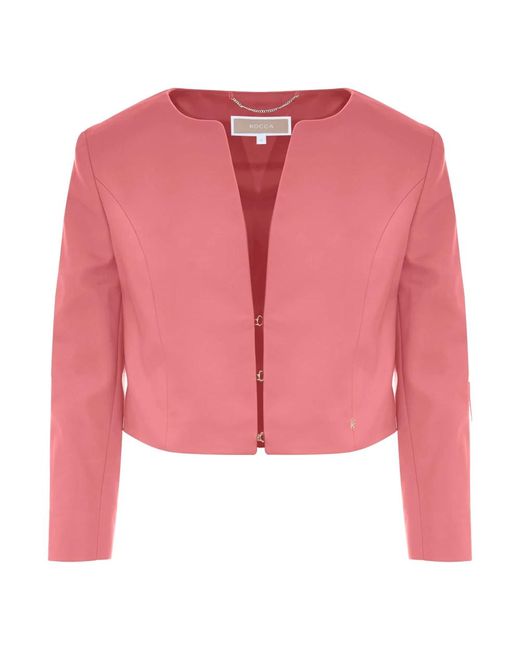 Giacca crop con scollo rotondo di Kocca in Pink