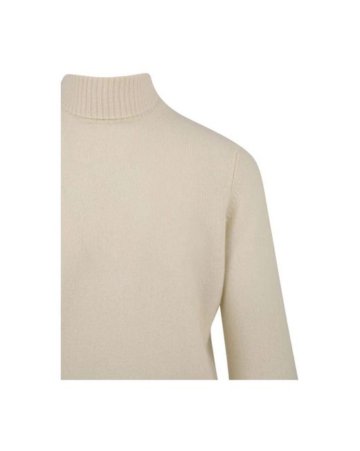 FILIPPO DE LAURENTIIS Weißer rollkragenpullover dv3ml wc7r 001 in Natural für Herren