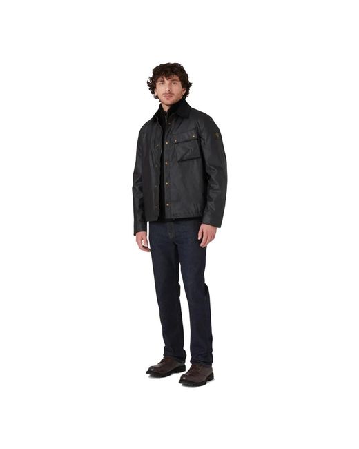 Belstaff Jassen ,Zwart ,Katoen Ground Jacket in het Black voor heren