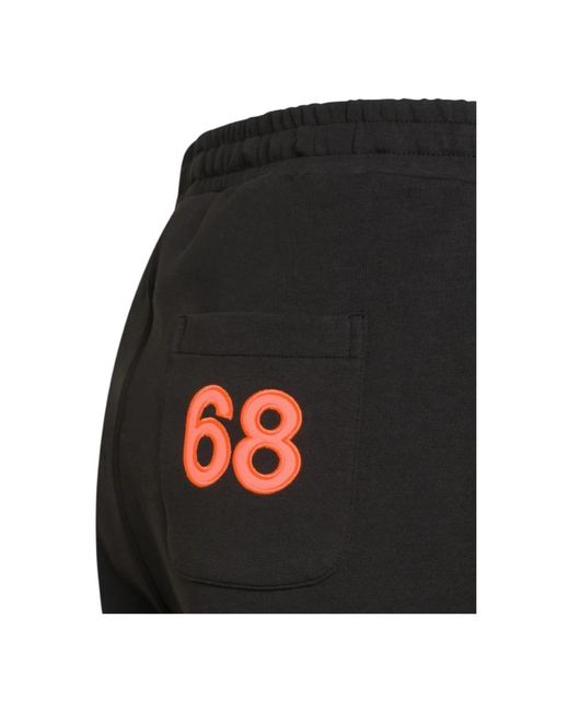 Sun 68 Black Sweatpants for men