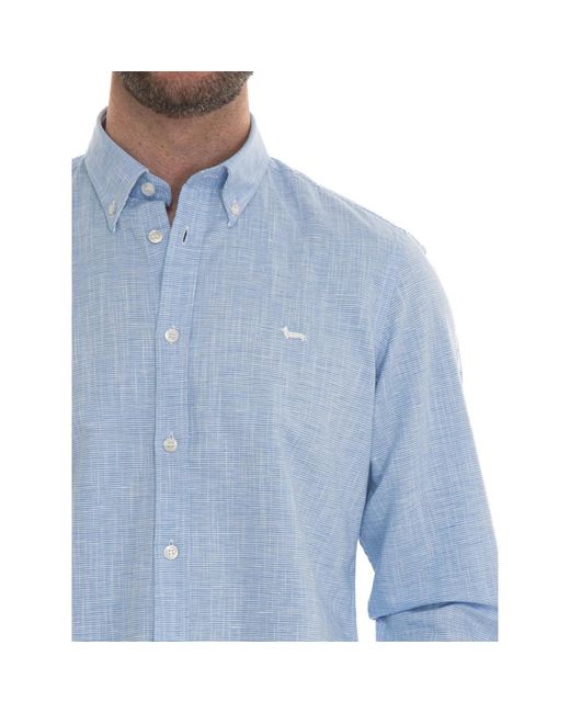 Harmont & Blaine Casual button-down hemd mit fliesenmuster in Blue für Herren