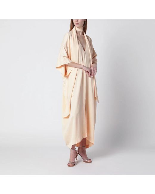 Alberta Ferretti Natural Maxi Dresses