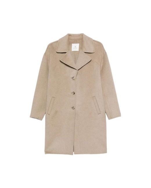 Single-Breasted Coats Anine Bing de color Natural