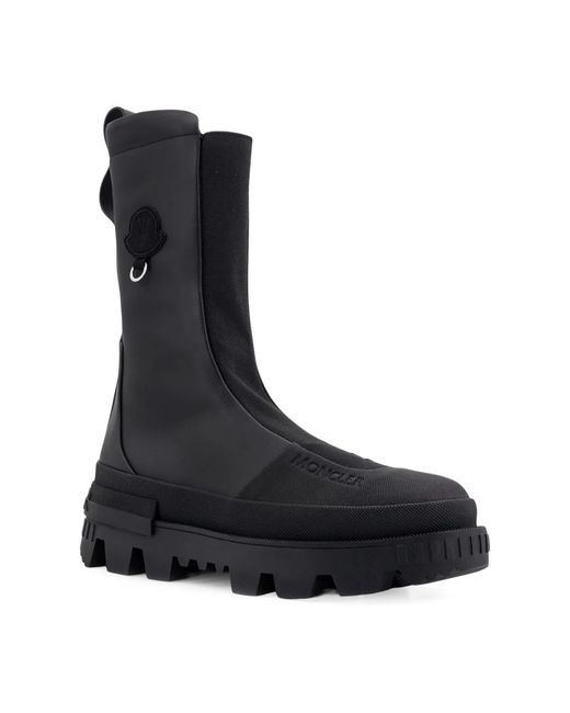 Moncler Blue Ankle Boots