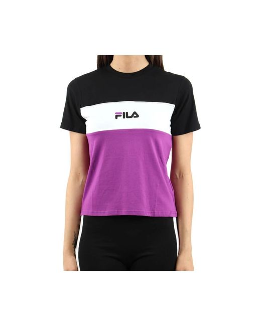 T-Shirts Fila de color Purple