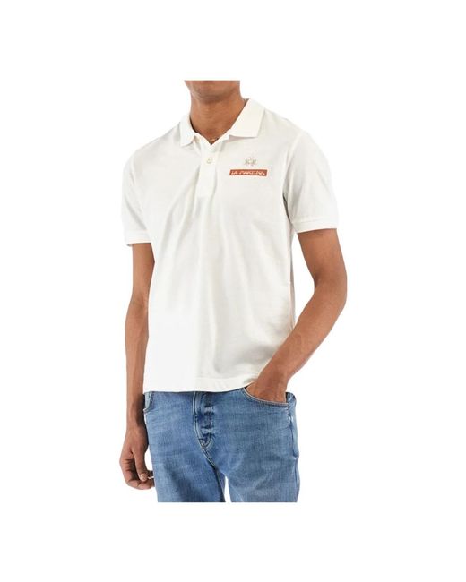 La Martina White Polo Shirts for men