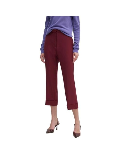 DKNY Cropped Broeken in het Red