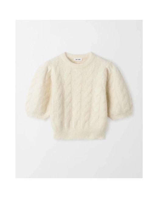Soft Goat Natural Round-Neck Knitwear