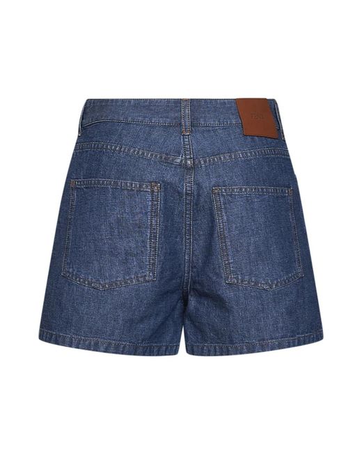 Fendi Blue Denim Shorts