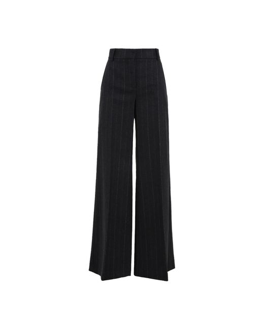 Douuod Woman Black Wide Trousers