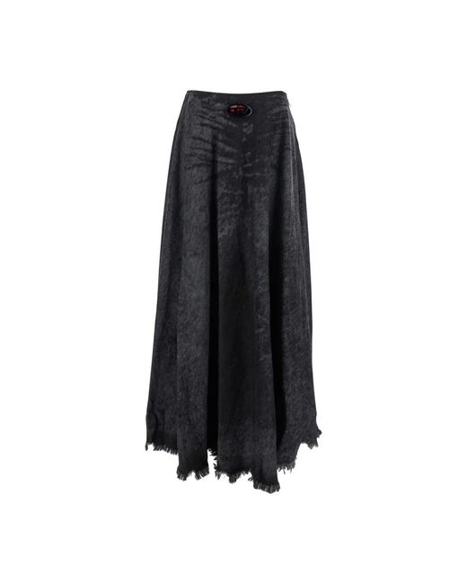 DIESEL Black Grauer Rock Mit Ovalem D-Logo