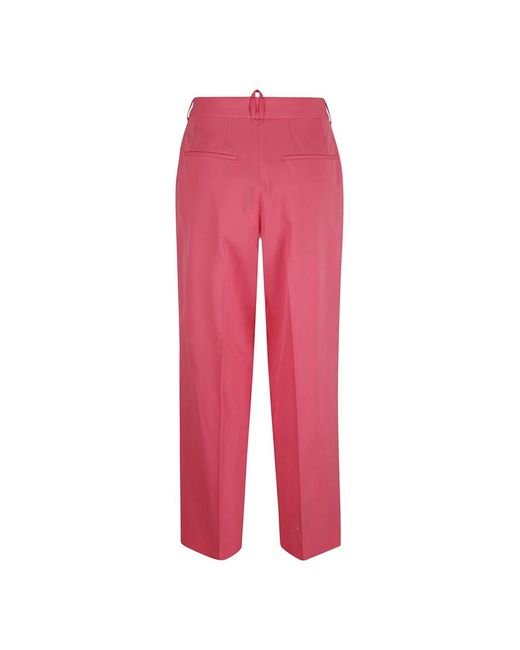 Stella McCartney Red Straight Trousers