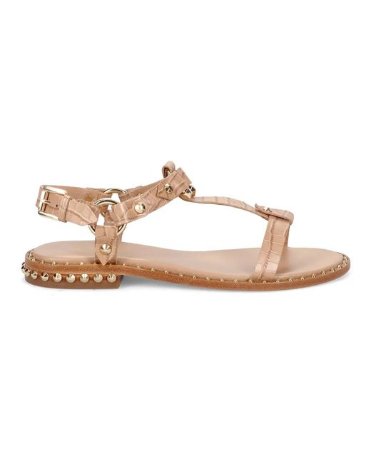 Flat Sandals Ash de color Natural