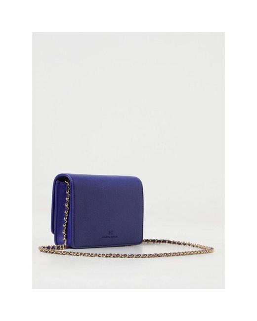 Elisabetta Franchi Blue Blaue Mini Umhängetasche