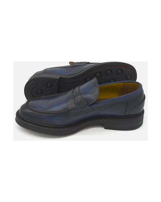 Corvari Blue Loafers for men