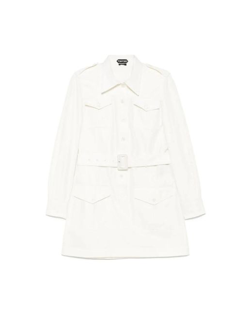 Tom Ford White Short Dresses