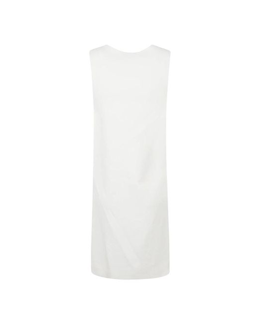 Jil Sander White Short Dresses