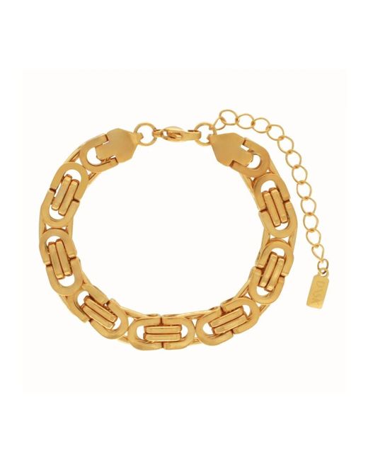Dansk Copenhagen Metallic Chunky Link Armband, Wasserdicht Und Langlebig