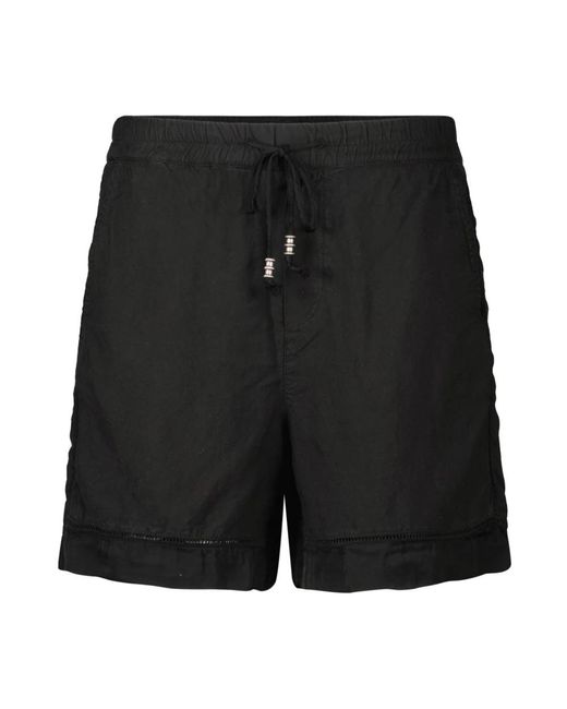 Linda jogger pantalones cortos chino de lino Mason's de color Black
