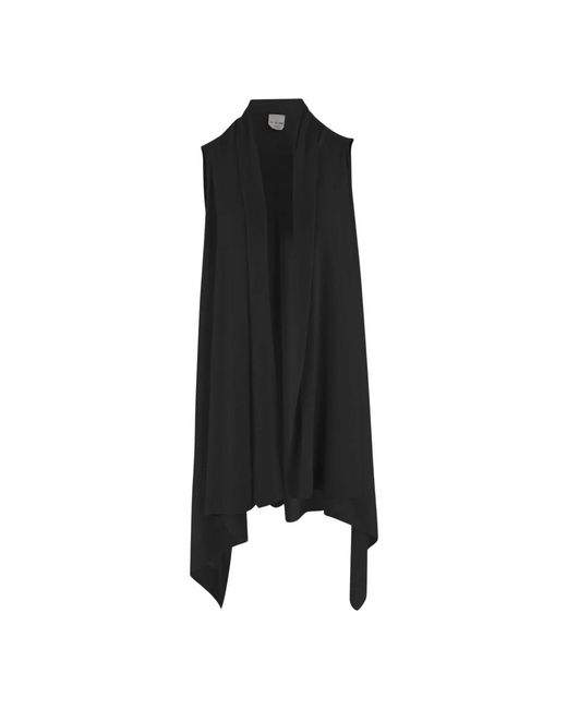 Sa Su Phi Black Langer Cardigan Aus Kaschmir Und Seide