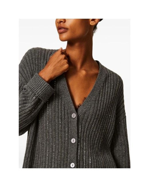 Cardigans Twinset de color Gray