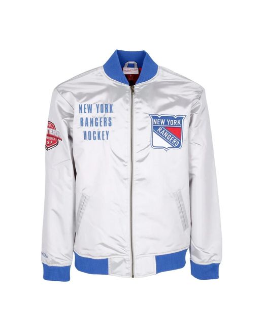 Mitchell & Ness Jassen ,Grijs ,Polyester Nhl Team Og 2.0 Bomberjack in het Blue voor heren