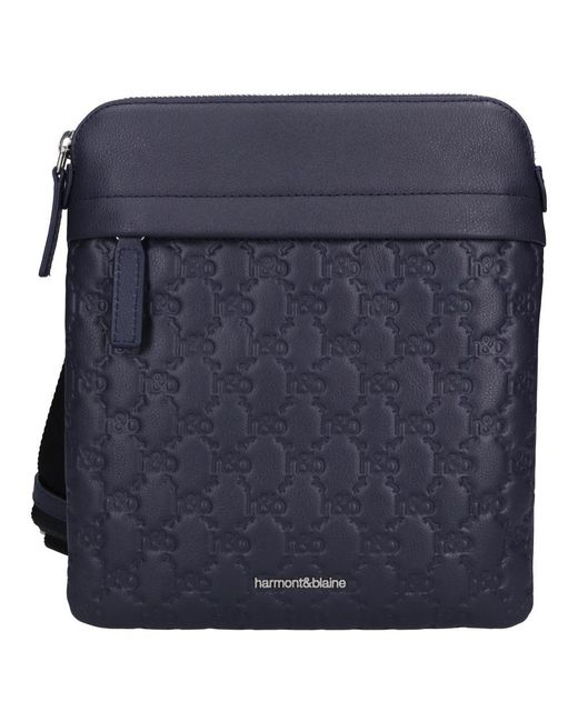 Harmont & Blaine Blue Cross Body Messenger for men