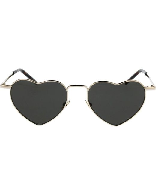 Saint Laurent Black Ikonoische loulou sonnenbrille für frauen
