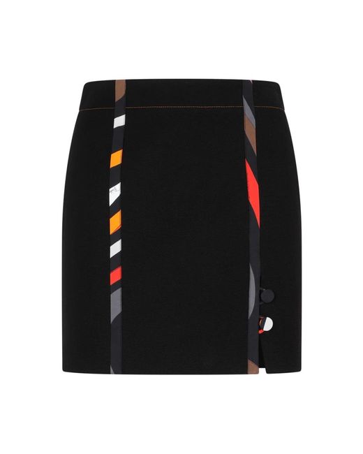 Emilio Pucci Black Short Skirts