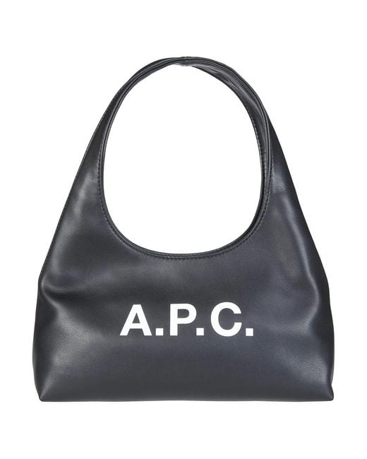 A.P.C. Gray Shoulder Bags