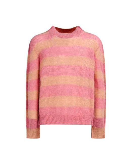 Marni Pink Round-Neck Knitwear for men