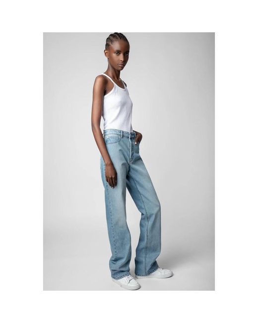 Zadig & Voltaire Blue Straight Jeans