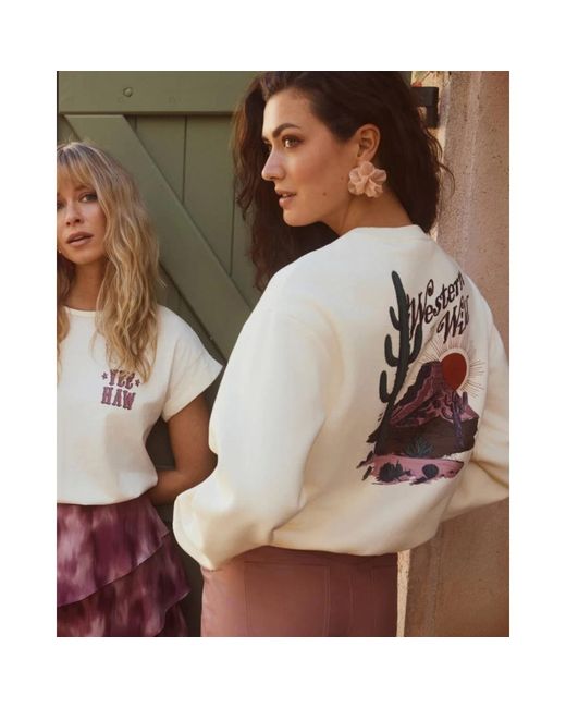 Lofty Manner Sweater Nayla in het White