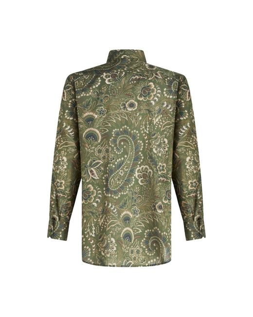 Etro Green Casual Shirts for men