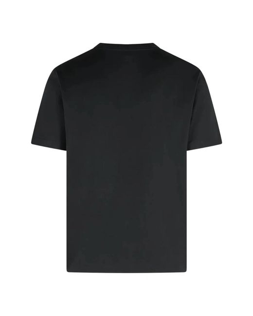 Lanvin Tops ,Zwart ,Zwart Logo T-Shirt in het Black voor heren