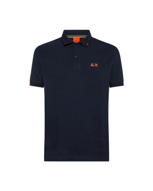 Sun 68 Blue Polo Shirts for men