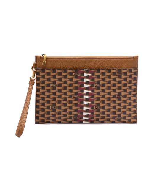 Bally Brown Clutches for men
