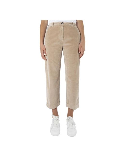 Nine:inthe:morning Natural Slim-Fit Trousers