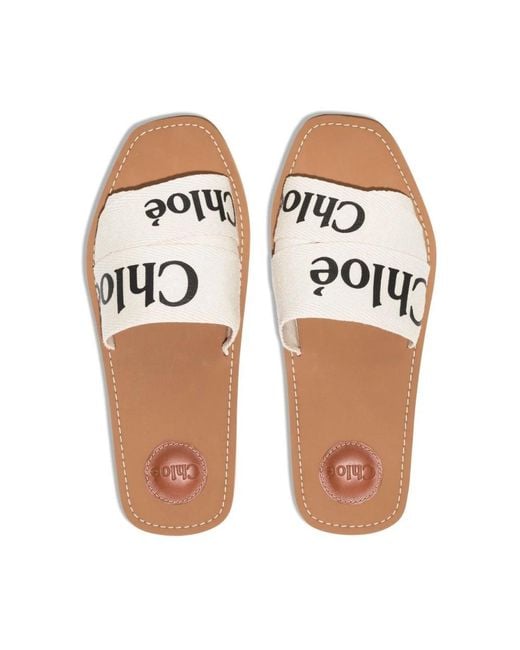 Chloé Natural Sliders